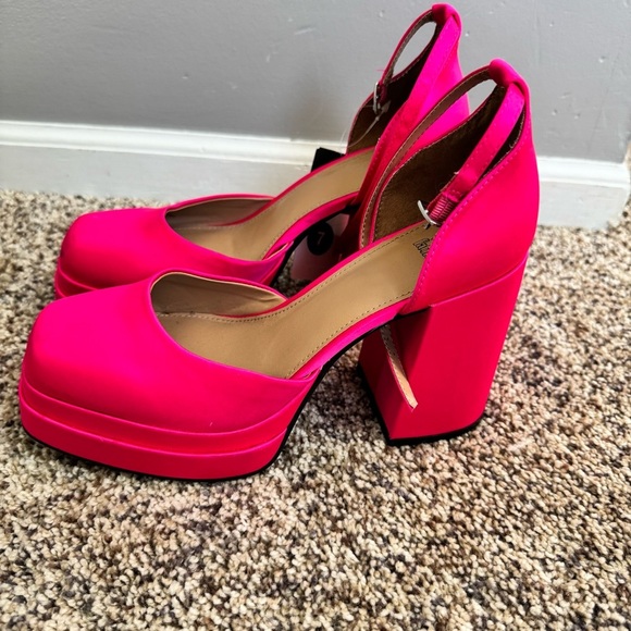 Wild Fable Pink Platform Heels with Square Toe - Picture 3 of 5